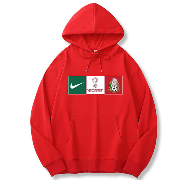 Men's Mexico World Cup Soccer Hoodie Red 001